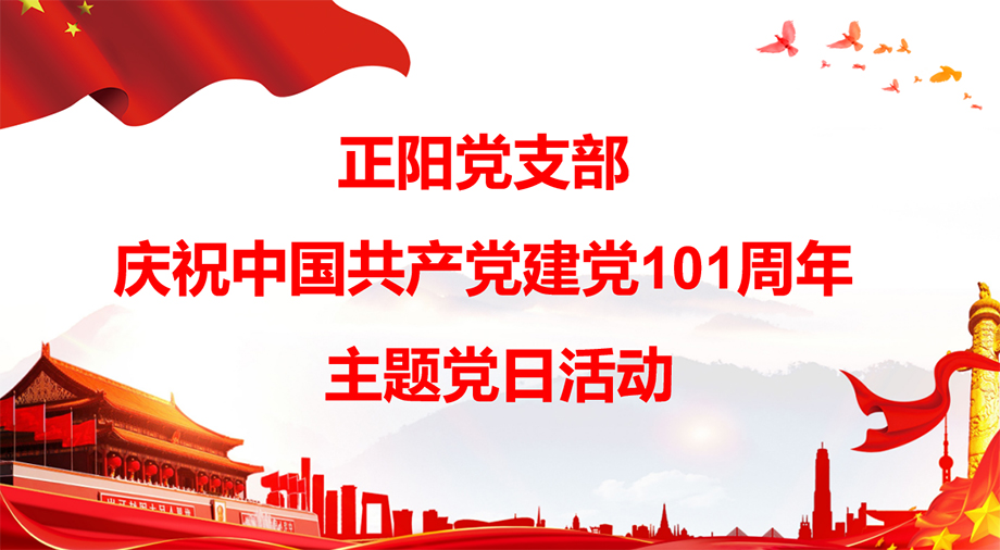 正阳党支部庆祝中国共产党成立101周年活动